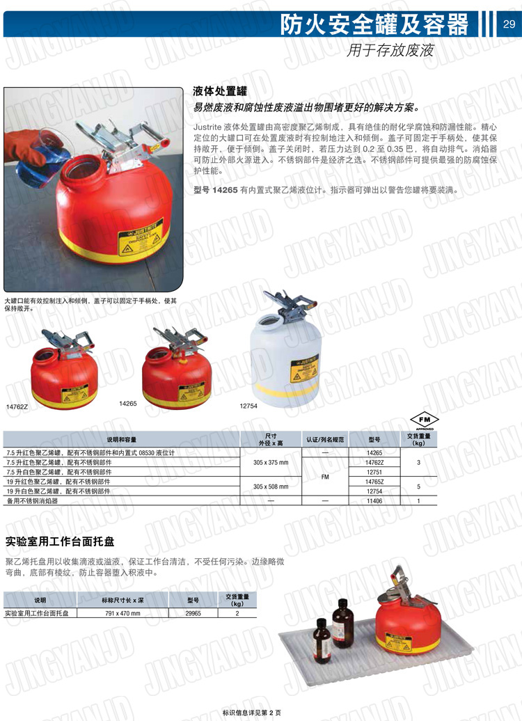 JUSTRITE，美國杰斯瑞特，justriteI型安全罐,柴油汽油存放罐，酒精松香水安全存儲罐，防火安全罐，防爆安全罐